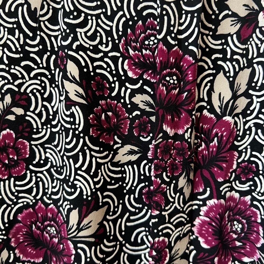 By Design blouse with neck tie option Sleeveless Sz Small Purple Black NWT - Picture 3 of 8
